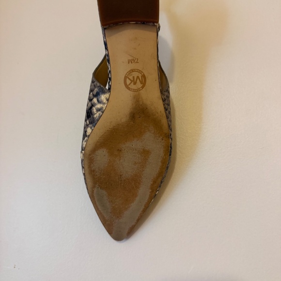 VERY GOOD CONDITION, 7.5 WOMENS, MICHAEL KORS SLINGS - Picture 4 of 6